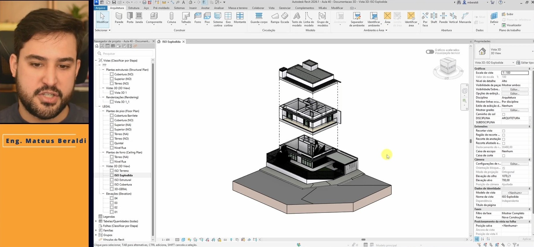 Revit 2026: Projeto Executivo e Orçamento em BIM