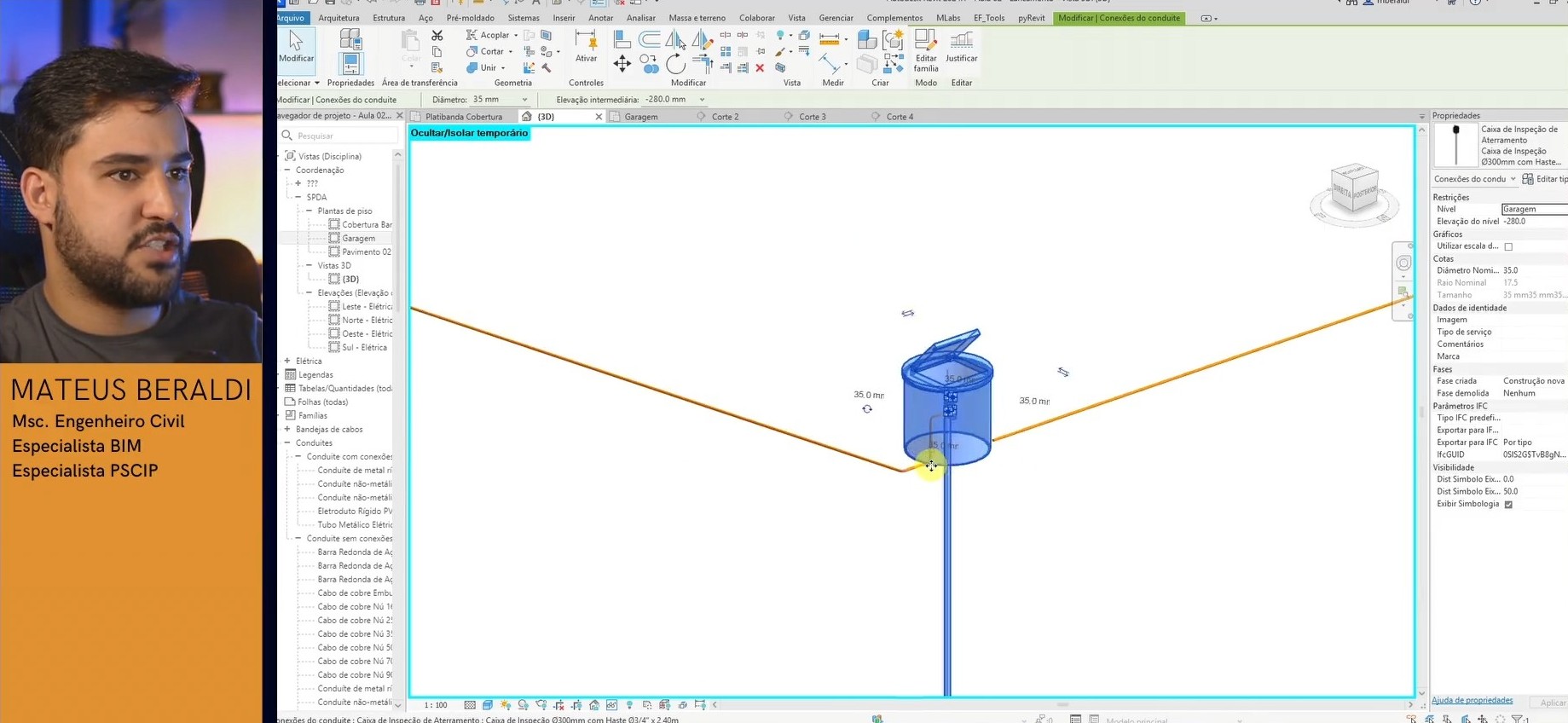 Projeto de SPDA em BIM: Descargas Atmosféricas