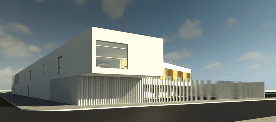Exemplo de render gerado com Renderizador nativo do Revit (Autodesk Raytracer)